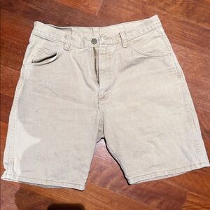 Wrangler Men's Light Tan Jean Shorts